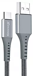 Кабель USB Grand-X 3A USB Type-C Cable Grey