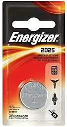 Батарейки Energizer CR2025 1 шт.