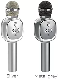 Мікрофон Hoco BK4 Metal Gray - мініатюра 5