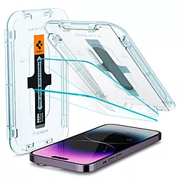 Защитное стекло Spigen  для Apple iPhone 14 Pro Max Glass tR EZ Fit (2 Pack) Clear (AGL05202)