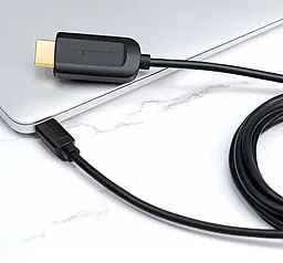 Видеокабель Vention HDMI - USB Type-C 4K 30Hz 2M Black (CGUBH) - миниатюра 3