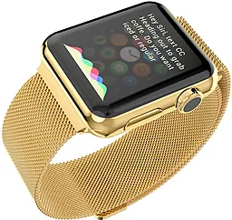 Змінний ремінець для розумного годинника Apple Watch ArmorStandart Milanese Loop Band 38mm Gold - мініатюра 2