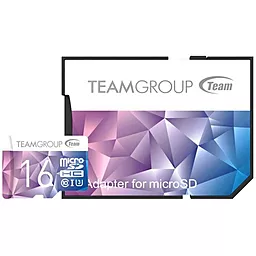 Карта пам'яті Team microSDHC 16GB Class 10 UHS-I U3 + SD-адаптер (TCIIUSDH16GU349) - фото Карта пам'яті Team microSDHC 16GB Class 10 UHS-I U3 + SD-адаптер (TCIIUSDH16GU349)