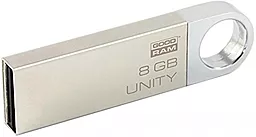 Флешка GooDRam 8GB Unity USB 2.0 (UUN2-0080S0R11) Silver - фото Флешка GooDRam 8GB Unity USB 2.0 (UUN2-0080S0R11) Silver