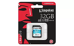Карта памяти Kingston SDHC 32GB Canvas Go Class 10 UHS-I U3 V30 (SDG/32GB) - миниатюра 2