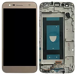 Дисплей LG X Power 2 K10 M320, M320G, M322, M327, X320, X500 с тачскрином и рамкой, оригинал, Gold - фото Дисплей LG X Power 2 K10 M320, M320G, M322, M327, X320, X500 с тачскрином и рамкой, оригинал, Gold