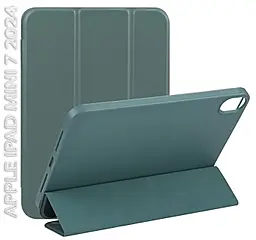 Чехол для планшета BeCover Tri Fold Soft TPU для Apple iPad Mini 7 2024 Dark Green (712445) - фото Чехол для планшета BeCover Tri Fold Soft TPU для Apple iPad Mini 7 2024 Dark Green (712445)