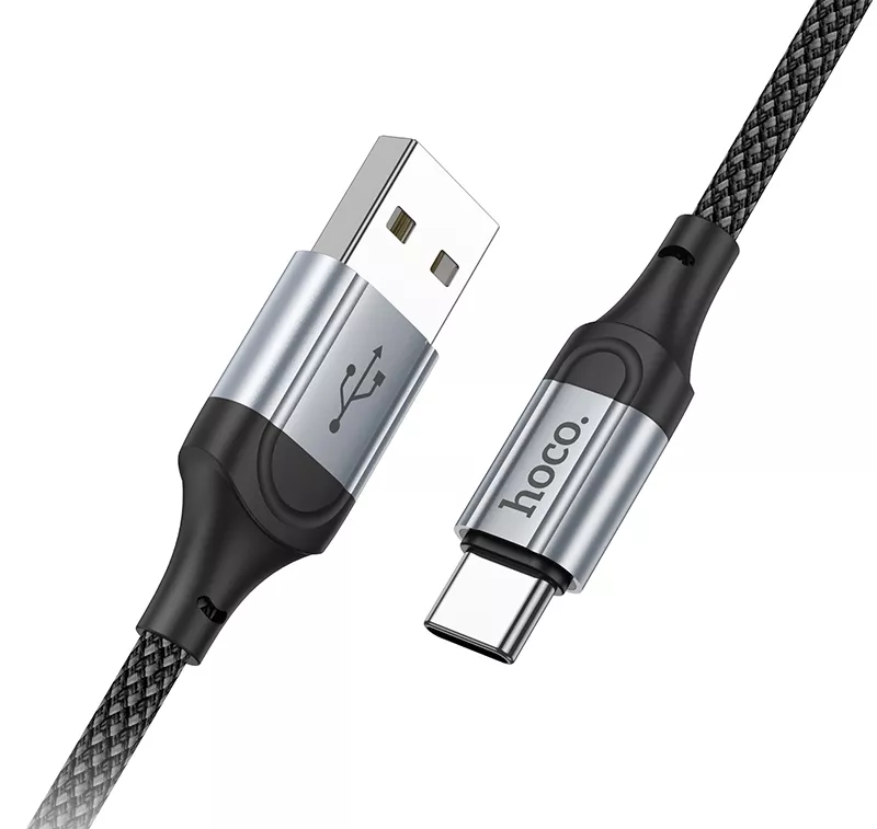 Кабель Hoco X102 Fresh USB-A - Type-C 15w 3a 1м cable Black - фото 6