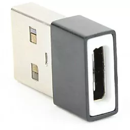 Адаптер-переходник Cablexpert USB2.0 А-папа/C-мама Black (A-USB2-AMCF-01) - миниатюра 3