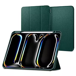Чехол для планшета Spigen Urban Fit для Apple iPad Pro 11'' (2024) Midnight Green (ACS07759) - фото Чехол для планшета Spigen Urban Fit для Apple iPad Pro 11'' (2024) Midnight Green (ACS07759)