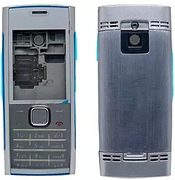 Корпус для Nokia X2-00 з клавіатурою Silver
