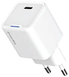 Сетевое зарядное устройство ColorWay 25w GaN/PPS PD USB-C fast charger white (CW-CHS052PD-WT) - фото Сетевое зарядное устройство ColorWay 25w GaN/PPS PD USB-C fast charger white (CW-CHS052PD-WT)