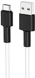 Кабель Borofone BX31 Silicone USB-A - Type-C 15w 3a 1м cable White
