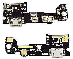 Нижняя плата Asus ZenFone 3 Laser (ZC551KL) c разъемом зарядки и микрофоном