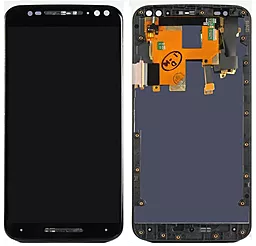 Дисплей Motorola Moto X Style (XT1570, XT1572, XT1575) с тачскрином и рамкой, Black
