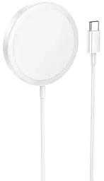 Беспроводное (индукционное) зарядное устройство Borofone BQ23 Sufficient 15w wireless charger white - фото Беспроводное (индукционное) зарядное устройство Borofone BQ23 Sufficient 15w wireless charger white