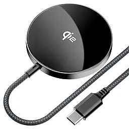 Беспроводное (индукционное) зарядное устройство AceFast E24 15w Qi2 wireless charger Black - фото Беспроводное (индукционное) зарядное устройство AceFast E24 15w Qi2 wireless charger Black