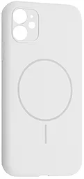 Чохол Silicone Case Full Camera Fine Ring MagSafe для Apple iPhone 11 White - фото Чохол Silicone Case Full Camera Fine Ring MagSafe для Apple iPhone 11 White