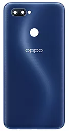 Задняя крышка корпуса Oppo A12s со стеклом камеры Deep Blue - фото Задняя крышка корпуса Oppo A12s со стеклом камеры Deep Blue