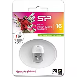 Флешка Silicon Power 16GB Touch T09 White USB 2.0 (SP016GBUF2T09V1W) - миниатюра 4