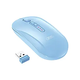 Компьютерная мышка XO M13 Tri-mode Bluetooth Wireless Silent Mouse Blue - фото Компьютерная мышка XO M13 Tri-mode Bluetooth Wireless Silent Mouse Blue