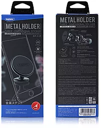 Автодержатель магнитный Remax Metal Holder RM-C29 Grey - миниатюра 3