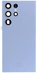 Задняя крышка корпуса Samsung Galaxy S23 Ultra S918 со стеклом камеры, Original Sky Blue - фото Задняя крышка корпуса Samsung Galaxy S23 Ultra S918 со стеклом камеры, Original Sky Blue