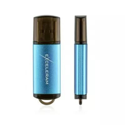Флешка Exceleram 64GB A3 Series USB 2.0 (EXA3U2BL64) Blue - фото 3