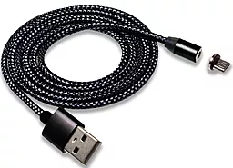 Кабель Walker C590 Magnetic USB-A - micro USB 12w 2.4a 1м cable Black - фото Кабель Walker C590 Magnetic USB-A - micro USB 12w 2.4a 1м cable Black