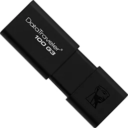 Флешка Kingston 32Gb DataTraveler 100 Generation 3 USB3.0 (DT100G3/32GB) Black - миниатюра 2