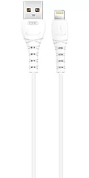 Кабель XO NB-Q165 USB-A - Lightning 12w 3a 1м cable White - фото Кабель XO NB-Q165 USB-A - Lightning 12w 3a 1м cable White