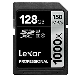Карта пам'яті Lexar SDXC 128GB Professional Class 10 UHS-II U3 (LSD128CRBEU1000) - фото Карта пам'яті Lexar SDXC 128GB Professional Class 10 UHS-II U3 (LSD128CRBEU1000)