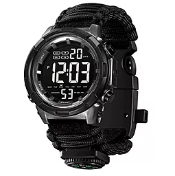 Часы наручные SKMEI 1845AG PARACORD Black - фото Часы наручные SKMEI 1845AG PARACORD Black