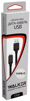 Кабель Walker C530 USB-A - Type-C 12w 2.4a 1м cable White - фото 2