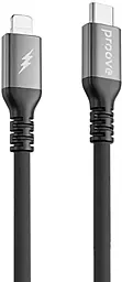 Кабель Proove ReGen Silicone USB Type-C - Lightning 27w 3a 1м PD cable Black (CCRS60002101)