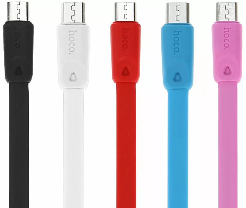 Кабель Hoco x9 High Speed USB-A - micro USB 12w 2.4a 2м cable White - фото 2