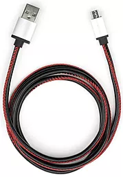Кабель USB Vinga 2.4A micro USB Cable Black (VCPDCMLS1BK)