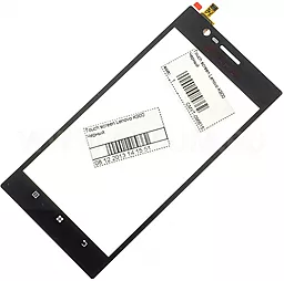 Сенсор (тачскрін) Lenovo K900 Black - мініатюра 2