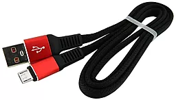 Кабель Walker C750 USB-A - micro USB 12w 2.4a 1м cable Black - фото Кабель Walker C750 USB-A - micro USB 12w 2.4a 1м cable Black