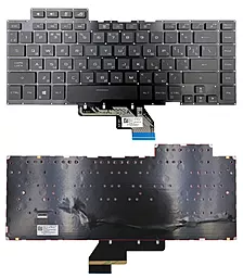 Клавіатура для ноутбуку Asus ROG Zephyrus M GU502GV, S GX502GV GX502GW з підсвіткою клавіш без рамки Original Black