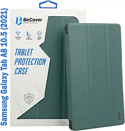 Чехол для планшета BeCover Flexible TPU Mate для Samsung Galaxy Tab A8 10.5 (2021) SM-X200 / SM-X205 Dark Green (708379) - фото Чехол для планшета BeCover Flexible TPU Mate для Samsung Galaxy Tab A8 10.5 (2021) SM-X200 / SM-X205 Dark Green (708379)