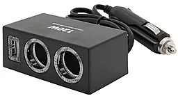 Автомобильное зарядное устройство с разветвителем прикуривателя Olesson 1.2a car charger + 120w 2 cigarette lighter black (1522) - фото Автомобильное зарядное устройство с разветвителем прикуривателя Olesson 1.2a car charger + 120w 2 cigarette lighter black (1522)