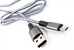 Кабель Dengos USB-A - Type-C 12w 2.4a 1м cable Grey (NTK-TC-MT-Grey) - миниатюра 3 Кабель Dengos USB-A - Type-C 12w 2.4a 1м cable Grey (NTK-TC-MT-Grey) - миниатюра 3