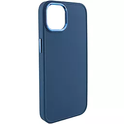 Чохол Epik TPU Bonbon Metal Style для Apple iPhone 12 Pro Max (6.7")  Синій / Cosmos Blue - мініатюра 2