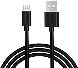 Кабель USB Choetech 12W 2.4A 1.2M Micro USB Cable Black (AB003)
