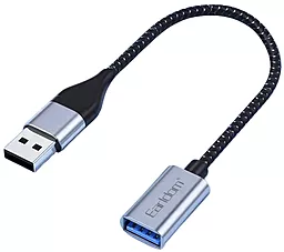 OTG-переходник / USB удлинитель Earldom ET-OT83 2-in-1 M-F USB Type-C + USB-A -> USB-A 3.0 Black - миниатюра 2