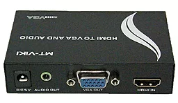 Видео переходник (адаптер) MT-VIKI HDMI to VGA + mini-Jack (3.5 mm)
