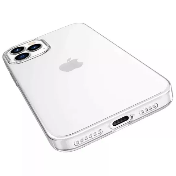 Чохол Silicone Case WS для Apple iPhone 12 Pro Max Transparent - фото 1