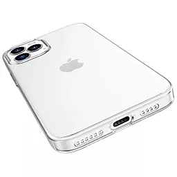 Чехол Silicone Case WS для Apple iPhone 12 Pro Max Transparent - фото Чехол Silicone Case WS для Apple iPhone 12 Pro Max Transparent