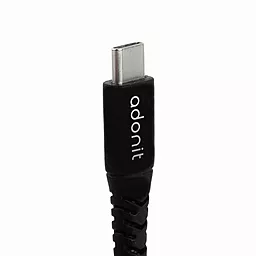 USB PD Кабель Adonit 65W 1.2M USB Type-C - Type-C Cable Black - мініатюра 3